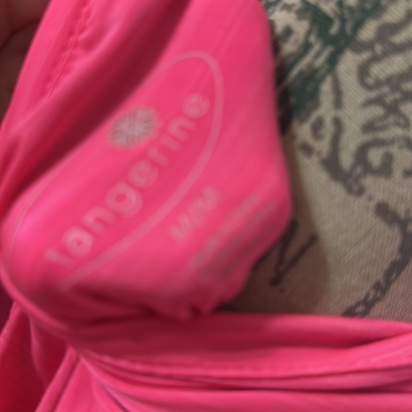 Hot pink 3/4 zip up lightweight hoodie - Picture 5 of 5